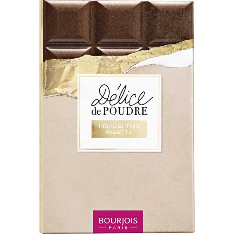 Paleta iluminatoare Bourjois Delice De Poudre Dark Chocolate, 18 g