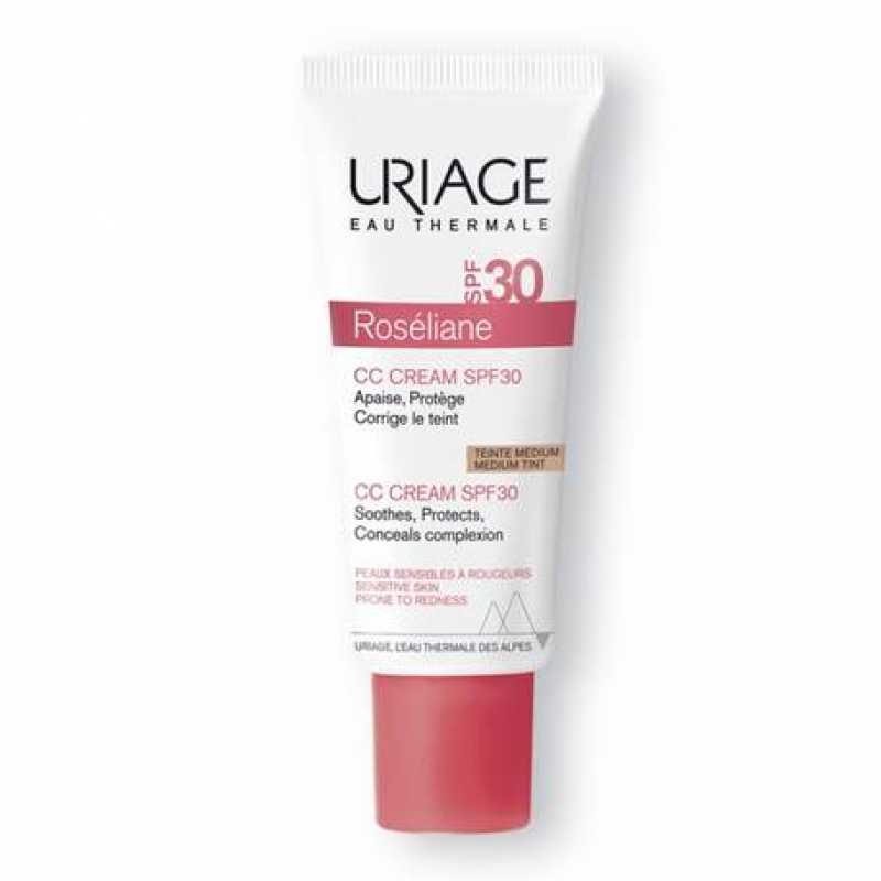 Crema CC Uriage anti-roseata Roseliane SPF30, 40 ml